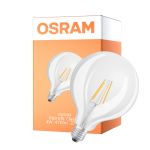 Osram Classic LED E27 Globe Filament Kirkas 4W 470lm - 827 Erittäin Lämmin Valkoinen | Korvaa 40W - UKCA Versio