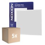 Monipakkaus 5x Noxion LED Paneeli Ecowhite V4.0 28W 3400lm - 840 Kylmä Valkoinen | 60x60cm - UGR <19 - Philips driver